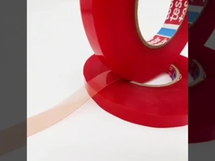 TESA 4965 Pita Adesif Sisi Dua Film Merah Substrat PET tahan panas 0.2MM tebal
