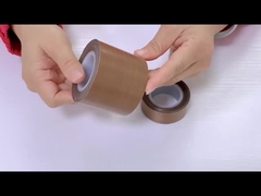 Pita fiberglass PTFE untuk vakum sealer 0,13 ~ 0,25mm baja adhesi 5.5n/25mm