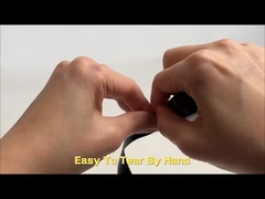 Pita isolasi listrik PVC hitam dengan resistensi terhadap tegangan tinggi 600V