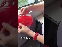 Pita perekat film merah PET dengan kekuatan tarik dua sisi