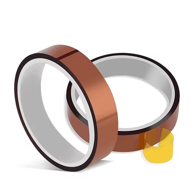 Beli 2.2N/25mm Silicone Adhesive Amber Polyimide Tape untuk Aplikasi Suhu online manufacture