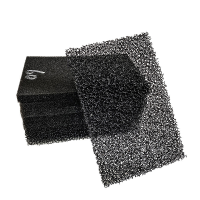 Beli 15-60PPI hitam warna poliester tahan api filter udara kapas online manufacture