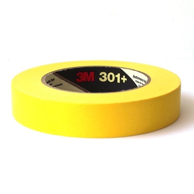Beli 3MTM 301+ High Performance Masking Tape Kuning Semprot Industri Dekorasi Rumah 0.16mm pembuatan online