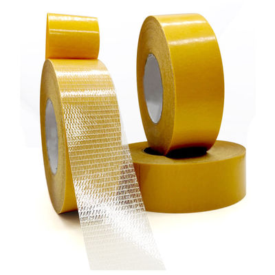 Beli Double-sided long filament adhesive tape mesh glass fiber carpet tape online manufacture