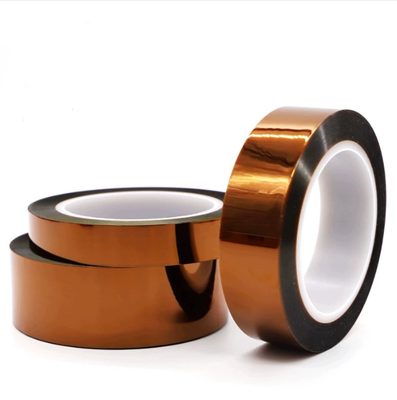 Beli 50 Mikron Tape Polyimide dengan Silicone Adhesive untuk Isolasi Listrik Suhu Tinggi pembuatan online