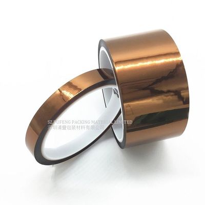 Beli Amber Suhu Tinggi 50um 33m Kapton Polimida Tape Tahan Panas pembuatan online
