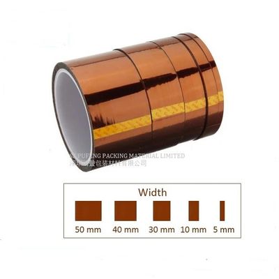 Beli Komponen Elektronik Amber 0.03mm Kapton Polymide Tape, Tegangan Isolasi Kapton Tape online manufacture