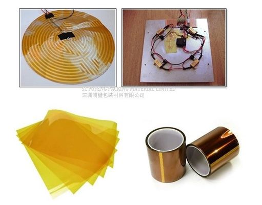 Beli Perekat Silikon Suhu Tinggi Kapton Tape 500mm 25 Mikron pembuatan online