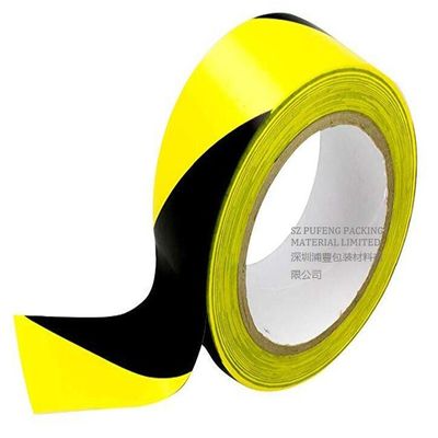Beli 0.1mm-0.5mm PVC Hitam Dan Kuning Lantai Menandai Tape pembuatan online