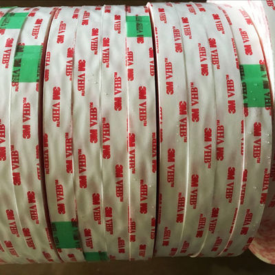 3M4930 Pita perekat VHB tahan suhu tinggi dengan sisi ganda dengan viskositas super kuat untuk ikatan plastik logam kaca