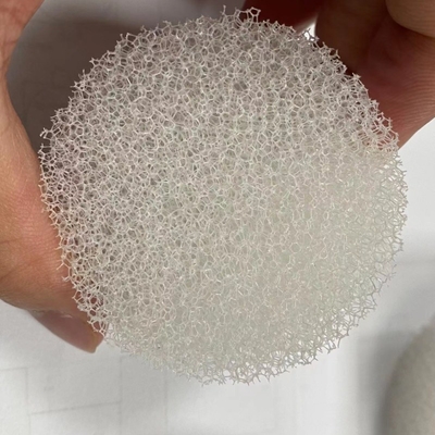 Polyurethane berbentuk silinder berbentuk busa mesh spons filter putih berlubang