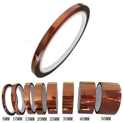 85 Mikron Tawny Kapton Tape Self Adhesive Polyimide yang tahan panas