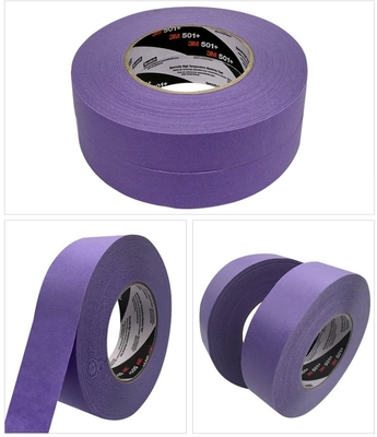 3MTM 501+ High Temperature Masking Tape Ungu Cat semprot penyamaran mobil 0.15mm