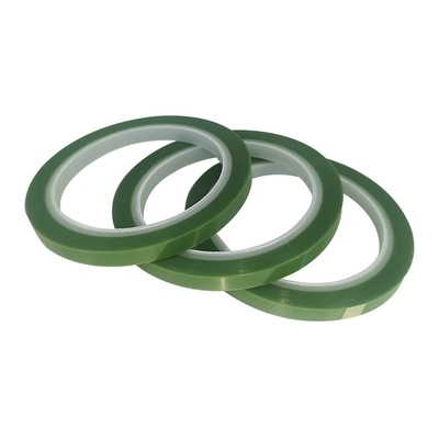 3M851ST silikon PET pita transparan tahan suhu tinggi hijau satu sisi perekat 0,06mm