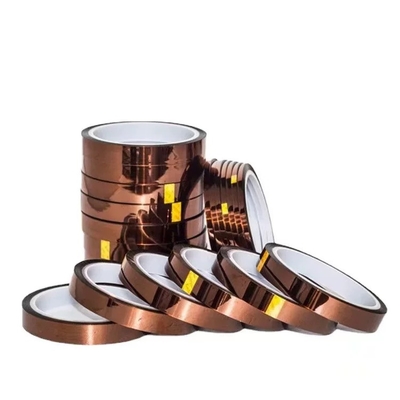 Tesa 51407 Resistensi suhu tinggi 260 derajat Kapton Polyimide pita antistatik coklat