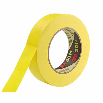 3M 301+ Tape Masking Kuning Berkinerja Tinggi Tape Pemisah Warna Pelukis