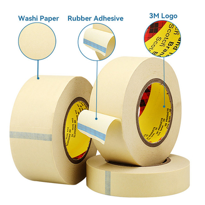 3MTM 2310 Masking Tape 160°C Suhu Tinggi DIY Art Color Separation Tape