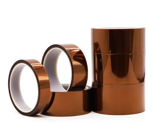 Kapton Polyimide Tape 50 Mikron Tepi tahan panas untuk isolasi listrik dan perlindungan baterai mobil