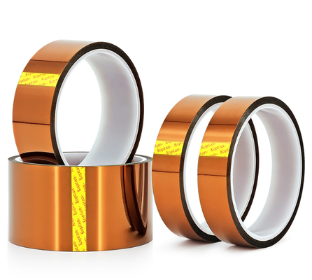 Pita Perekat Polimida Kapton Ketebalan 50 Mikron Pita Perekat Silikon untuk Isolasi Listrik Perlindungan Termal dan Masking PCB SMT