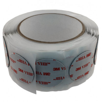 0.64MM Tebal Die Cut Adhesive Tape Obligasi Kustom Substrat Energi Permukaan Rendah 3m kaset vhb