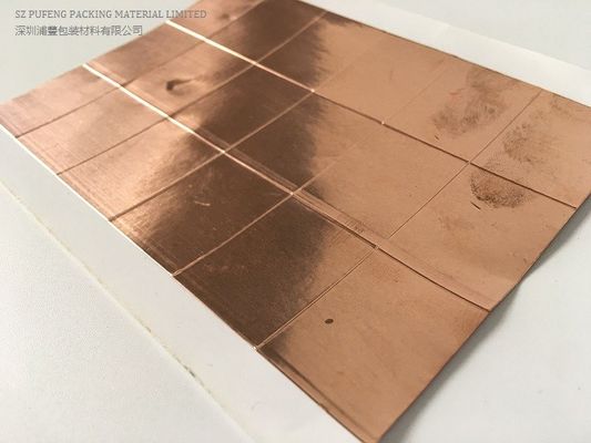 Self Adhesive 0.06mm 60 Micron SGS Copper Foil Tape Dengan Perekat Non Konduktif