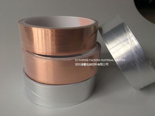 0,01mm Pita Foil Tembaga Halus Dengan Pelindung EMI Perekat Konduktif