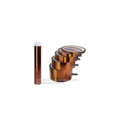 30 Micron-100 Micron Golden Kapton Polymide Tape Untuk Lapisan Bubuk Printer 3D PCB