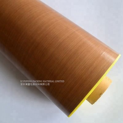 Kekuatan Tarik Tinggi Pita PTFE Coklat Satu Sisi, Pita Perekat Bukti Panas 25mm
