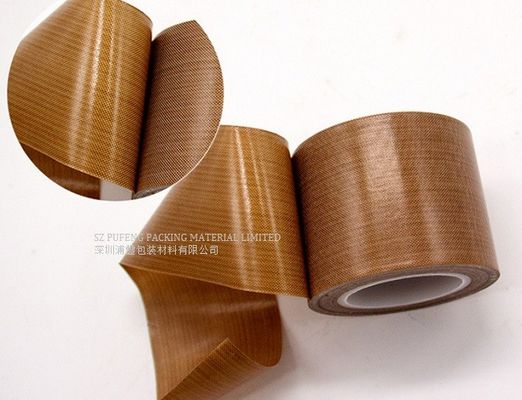 Pita PTFE Perekat Tahan Suhu Tinggi Coklat 0.13mm
