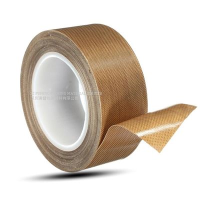 Tahan Panas 0.18mm PTFE Adhesive Packing Tape, RoHS Fiberglass Self Adhesive Tape