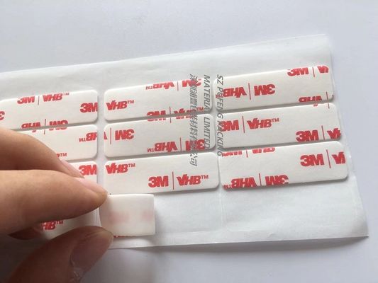 55236 Kertas Kustom Die Cutting Tahan Air Akrilik Pita Sisi Ganda Ketebalan 0.12mm